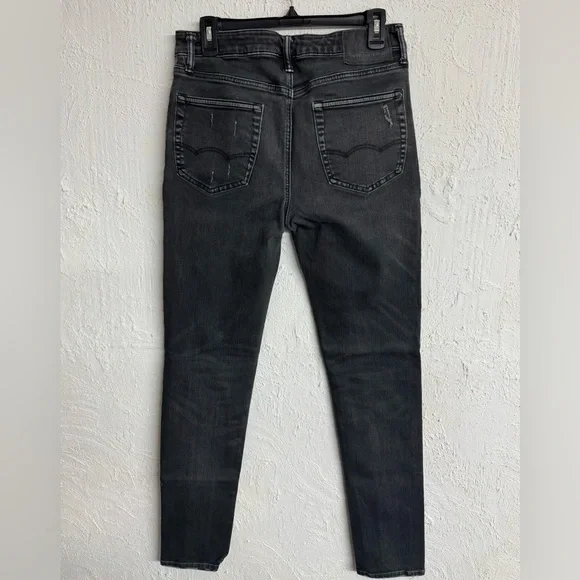 Men's American Eagle Next Level Flex Skinny Black Denim Jeans Size 32 - Picture 2 of 7